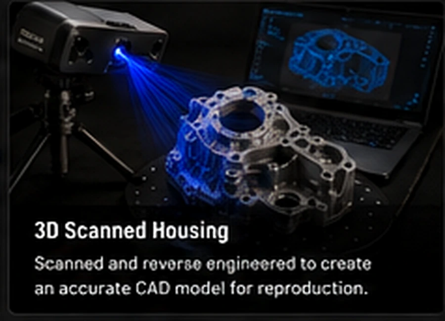 3D scanned housing